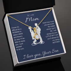 To My Mom Gift From Son - Alluring Beauty Necklace