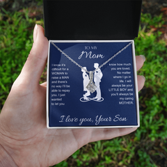 To My Mom Gift From Son - Alluring Beauty Necklace