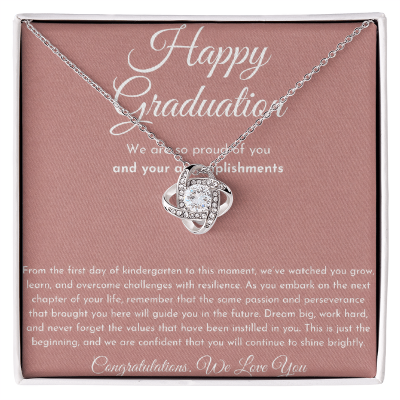 Graduation Gift For Daughter or Granddaughter - Love Knot Necklace